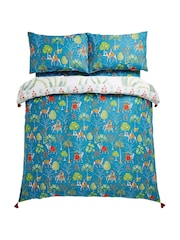 Joe Browns Cream Tropical Print Cotton Sateen Reversible Duvet Set - Image 7 of 7