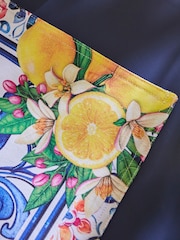 Joe Browns Set of 4 Blue Lemon Tile Print Placemats - Image 2 of 3