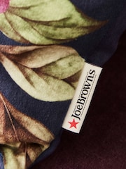 Joe Browns Navy Blossom Floral Tassel Reversible Velvet Cushion - Image 3 of 6
