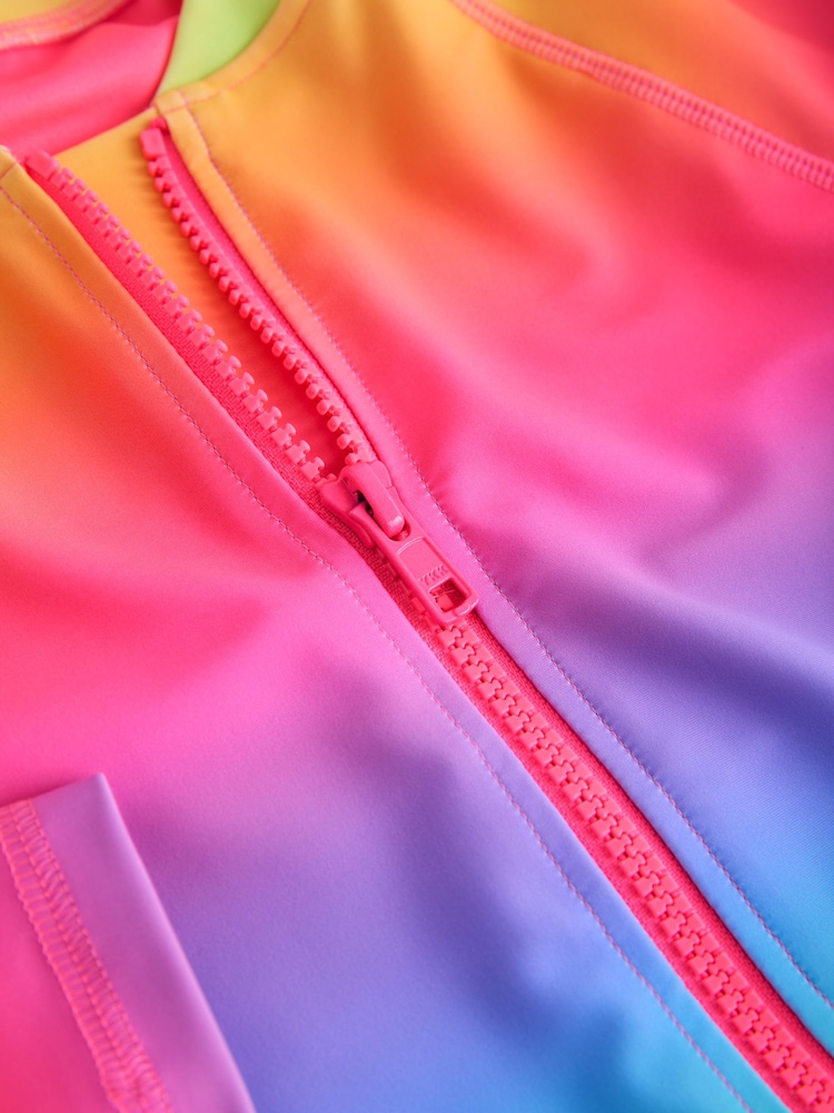 Rainbow Ombre Long Sleeve Sunsafe Swimsuit (3mths-16yrs) - Image 4 of 4 Rainbow Ombre Long Sleeve Sunsafe Swimsuit (3mths-16yrs) - Image 4 of 4