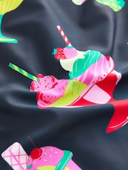 Navy Blue Ice Cream Long Sleeve Sunsafe Swimsuit (3mths-16yrs) - Image 7 of 8