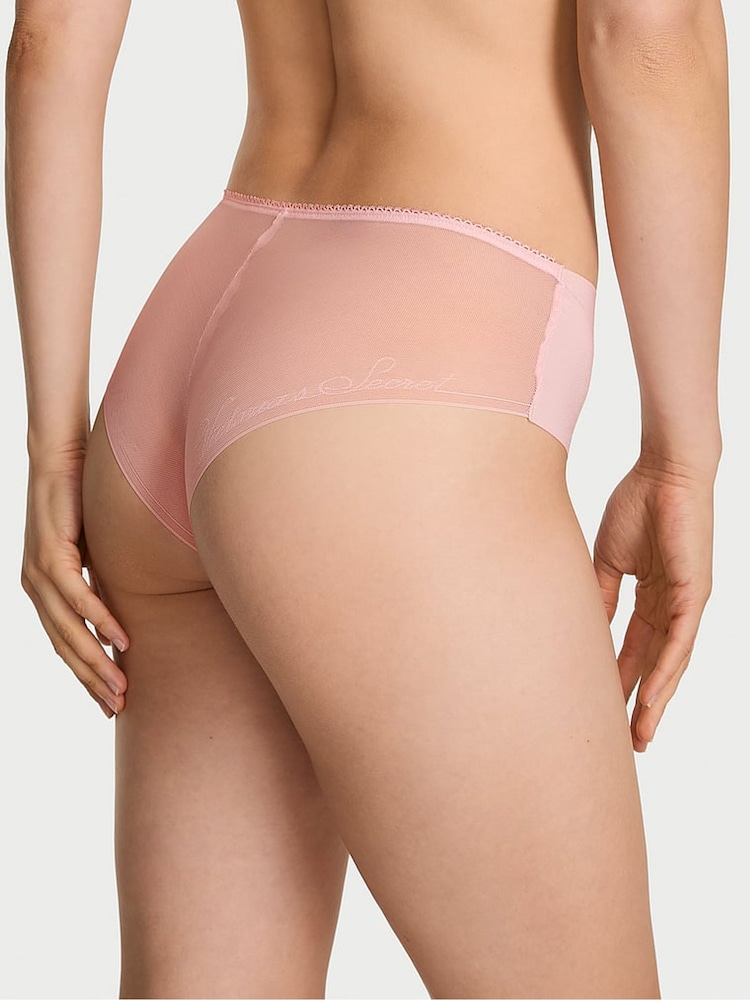 Victoria's Secret Angel Pink Cheeky Sheer Logo Knickers - Image 2 of 3 Victoria's Secret Angel Pink Cheeky Sheer Logo Knickers - Image 2 of 3