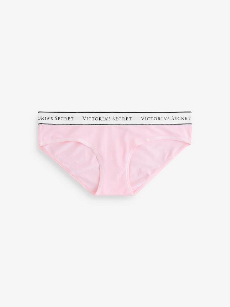 Victoria's Secret Black/Pink/Nude Hipster Logo 4 Pack Knickers - Image 2 of 7