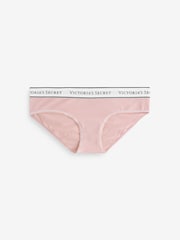 Victoria's Secret Black/Pink/Nude Hipster Logo 4 Pack Knickers - Image 4 of 7