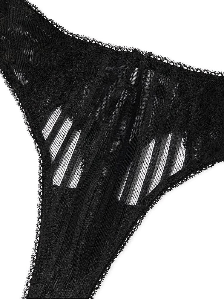 Victoria's Secret Black Thong Sheer Knickers - Image 4 of 4