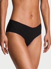 Victoria's Secret Black Cheeky Sheer Logo Knickers - Image 1 of 2