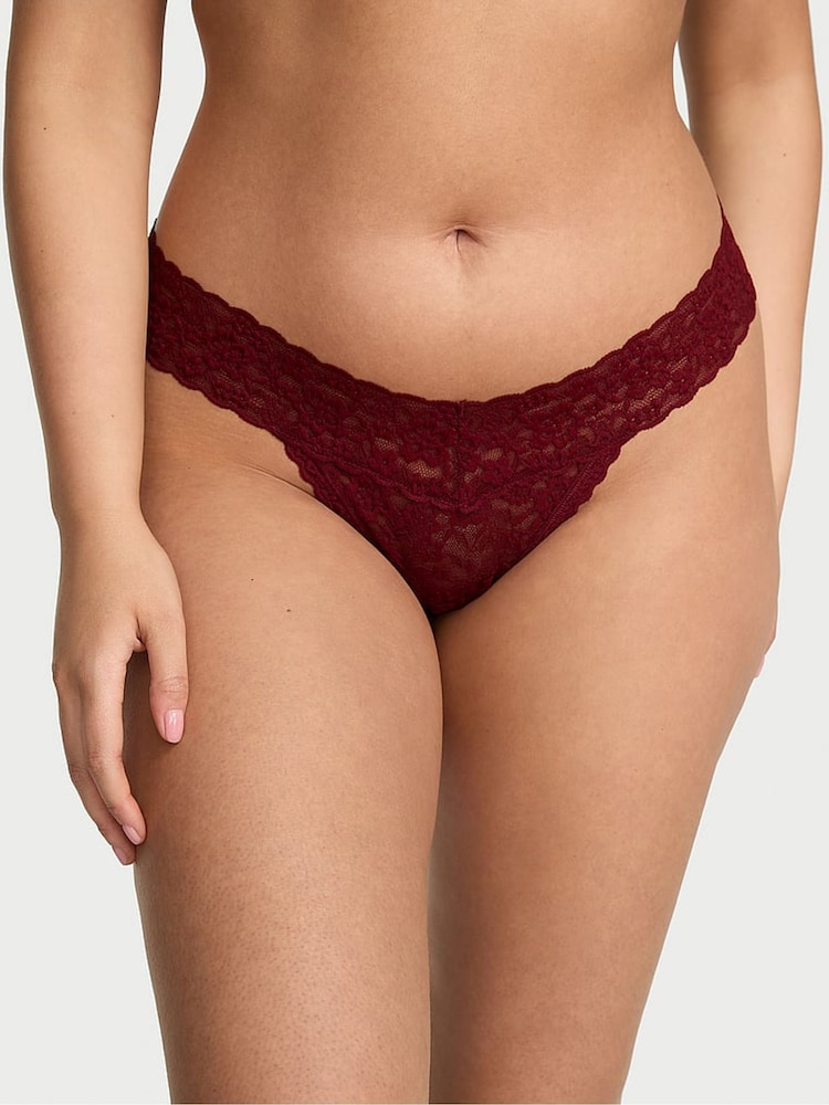 Victoria's Secret Red Lacquer Thong Knickers - Image 1 of 4 Victoria's Secret Red Lacquer Thong Knickers - Image 1 of 4