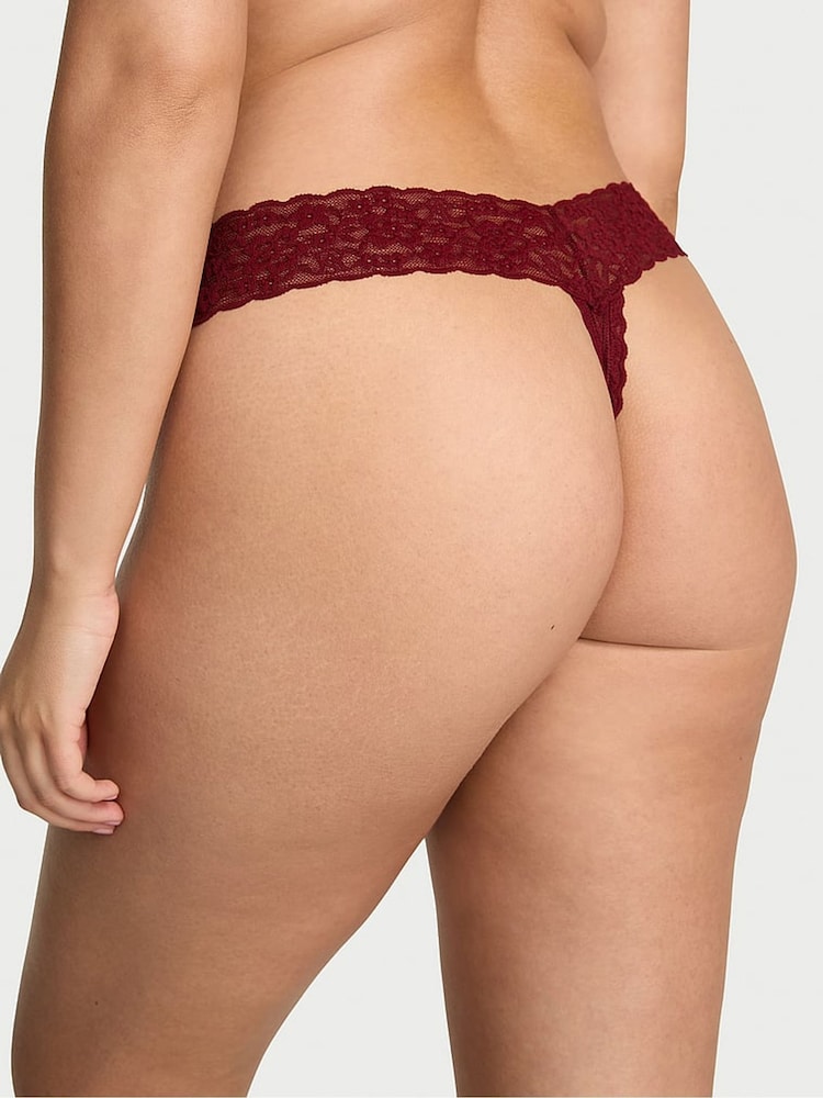 Victoria's Secret Red Lacquer Thong Knickers - Image 2 of 4 Victoria's Secret Red Lacquer Thong Knickers - Image 2 of 4