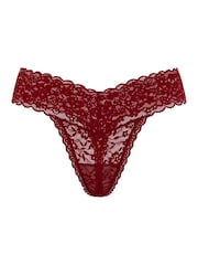 Victoria's Secret Red Lacquer Thong Knickers - Image 3 of 4