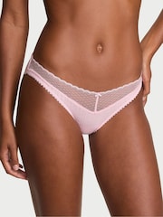 Victoria's Secret Pretty Blossom Pink Bikini Pointelle Knickers - Image 1 of 3