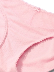 Victoria's Secret Pretty Blossom Pink Bikini Pointelle Knickers - Image 3 of 3