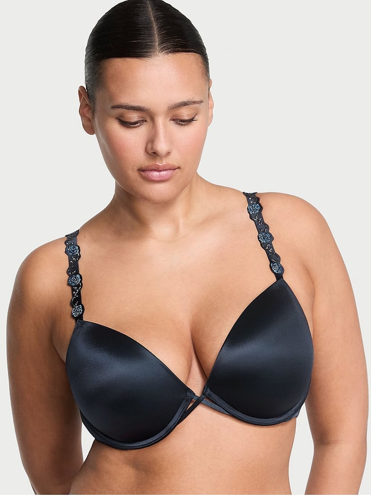Victoria's Secret Dark Twilight Blue Orchid Shine Strap Bra - Image 1 of 3
