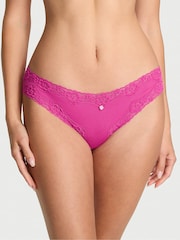 Victoria's Secret Allure Pink Bikini Lace Waist Knickers - Image 1 of 2
