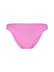 Victoria's Secret Lilac Shimmer Purple Bikini Lace Trim Knickers - Image 1 of 1