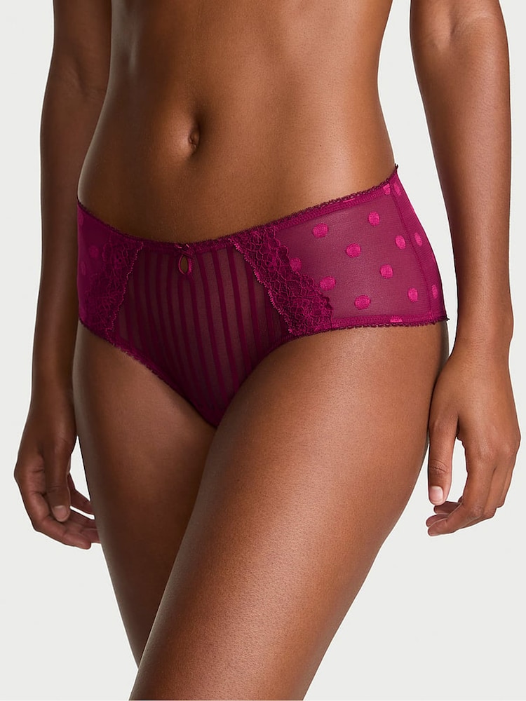 Victoria's Secret Fresh Jam Purple Cheeky Sheer Knickers - Image 1 of 4 Victoria's Secret Fresh Jam Purple Cheeky Sheer Knickers - Image 1 of 4