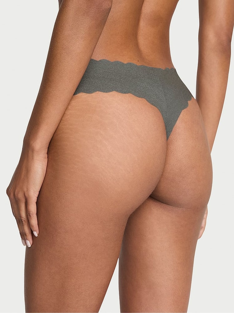 Victoria's Secret Expedition Green Thong Scalloped Knickers - Image 2 of 2