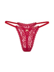 Victoria's Secret Red Lacquer Paris Thong Knickers - Image 3 of 3
