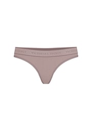 Victoria's Secret Cocoa Blush Heather Nude Thong Modal Logo Knickers - Image 3 of 3