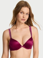 Victoria's Secret Fresh Jam Purple Push Up Shine Strap Bra - Image 1 of 3