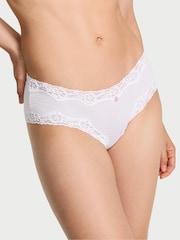 Victoria's Secret White Cheeky Lace Waist Knickers - Image 1 of 2