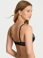 Victoria's Secret Electric Blue Lightly Lined Demi Orchid Embroidery Bra - Image 2 of 2
