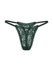 Victoria's Secret Cilantro London Green Thong Knickers - Image 3 of 4