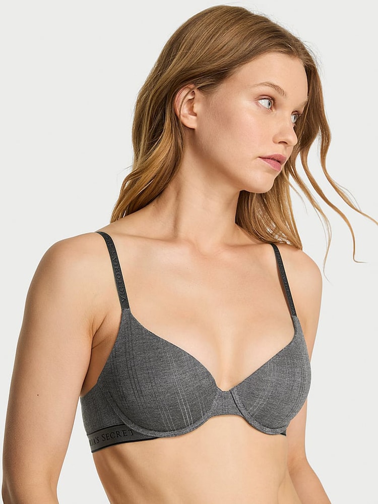 Victoria's Secret Heather Anthracite Grey Lightly Lined Demi Modal Bra - Image 1 of 3