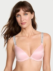 Victoria's Secret Angel Pink Lightly Lined Demi Shine Strap Bra - Image 1 of 3