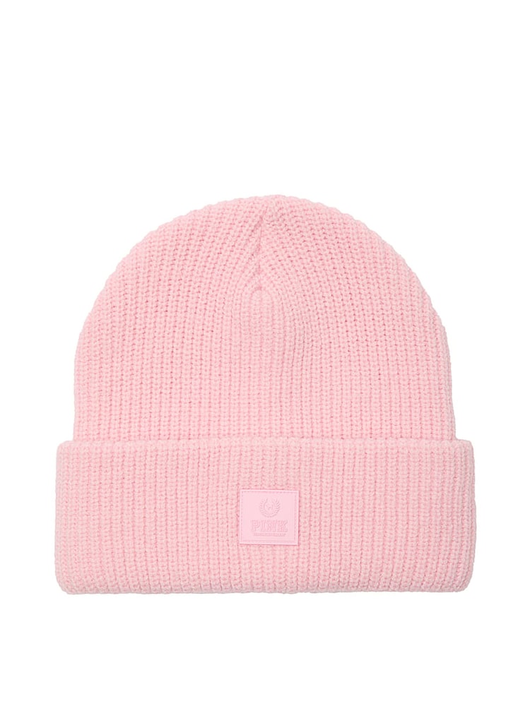 Victoria's Secret PINK Dollhouse Pink Rib Knit Beanie - Image 1 of 1