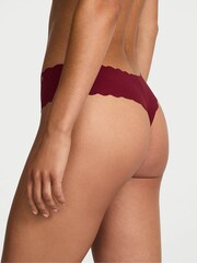 Victoria's Secret Sangria Red Thong Scalloped Knickers - Image 2 of 2