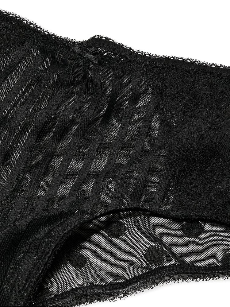 Victoria's Secret Black Cheeky Sheer Knickers - Image 4 of 4