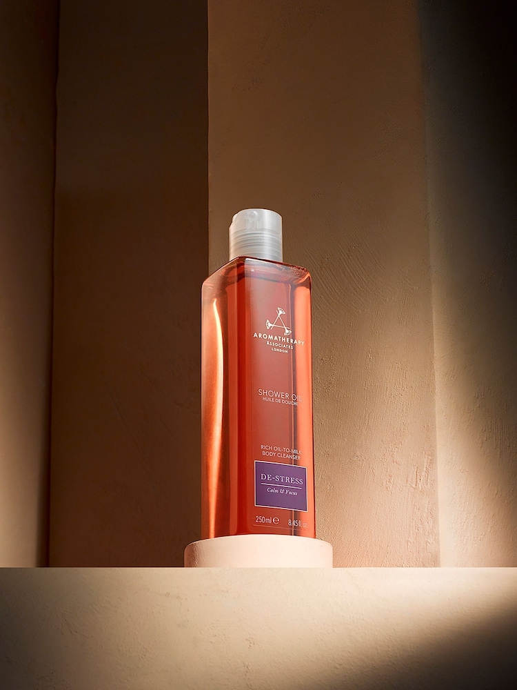 Aromatherapy Associates DeStress Shower Oil 250ml - Image 2 of 2 Aromatherapy Associates DeStress Shower Oil 250ml - Image 2 of 2