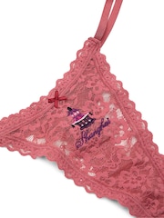 Victoria's Secret Seductive Rose Pink Shanghai Thong Knickers - Image 4 of 4