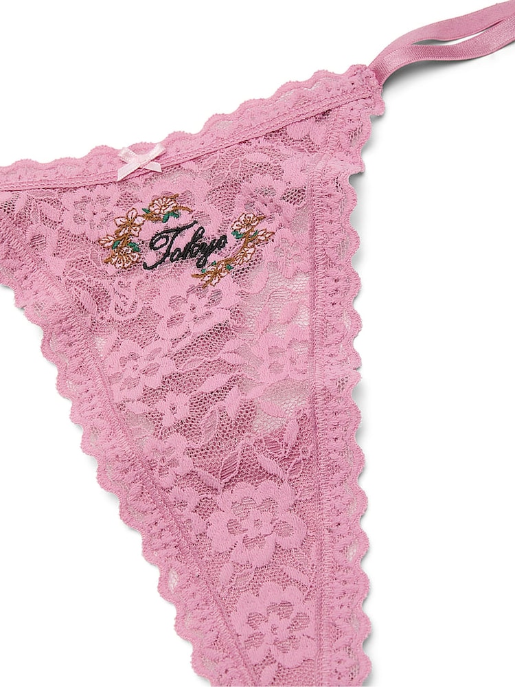 Victoria's Secret Lilac Pink Tokyo Thong Knickers - Image 3 of 3 Victoria's Secret Lilac Pink Tokyo Thong Knickers - Image 3 of 3