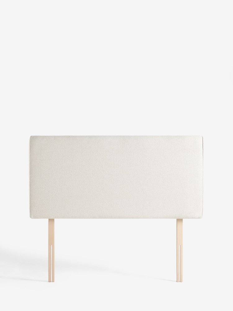Tweedy Chenille Oyster Natural Contemporary Upholstered Headboard - Image 4 of 4