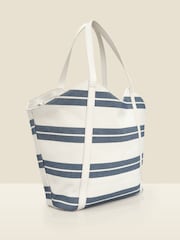 Sosandar Blue Stripe Large Beach Bag - Image 2 of 5
