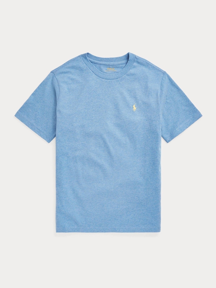 Azul - Polo Ralph Lauren Boys Cotton Jersey T-Shirt - Imagen 1 de 2