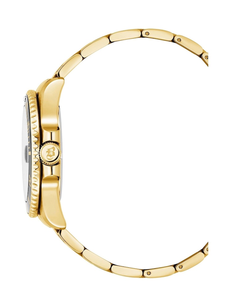 Jacques Du Manoir Gold Tone Gents Swiss Made Inspiration Bracelet Watch - Image 4 of 4