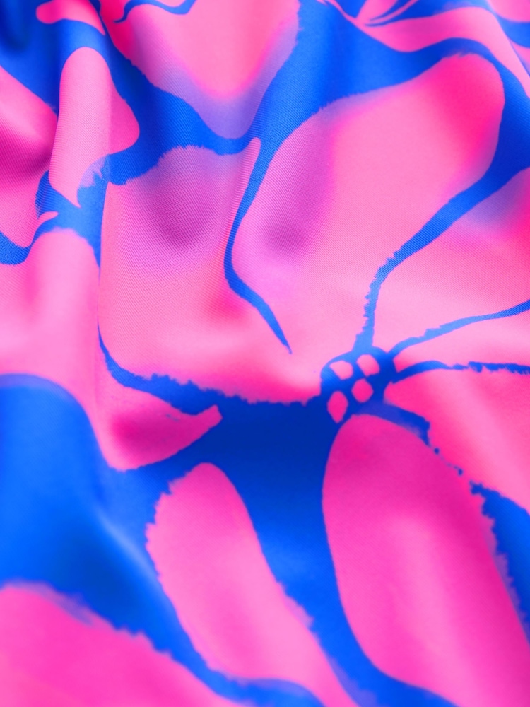 Blue/Pink Floral Print Long Sleeved Bikini (3-16yrs) - Image 8 of 8 Blue/Pink Floral Print Long Sleeved Bikini (3-16yrs) - Image 8 of 8