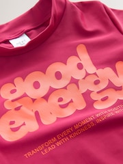 Red/Orange Slogan Long Sleeve Bikini (3-16yrs) - Image 6 of 7