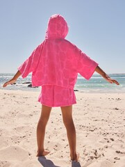 Pink Shell Towelling Hoodie And Shorts Set (12mths-16yrs) - Image 3 of 9