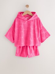 Pink Shell Towelling Hoodie And Shorts Set (12mths-16yrs) - Image 5 of 9