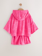 Pink Shell Towelling Hoodie And Shorts Set (12mths-16yrs) - Image 6 of 9
