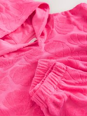 Pink Shell Towelling Hoodie And Shorts Set (12mths-16yrs) - Image 9 of 9