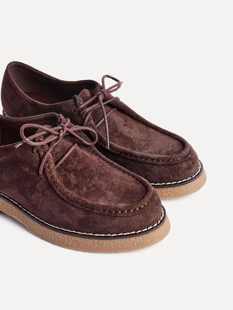 Linzi Brown Perth Laced Chunky Loafers - Image 5 of 5 Linzi Brown Perth Laced Chunky Loafers - Image 5 of 5