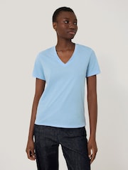 Jigsaw Blue V-Neck T-Shirt - Image 1 of 5