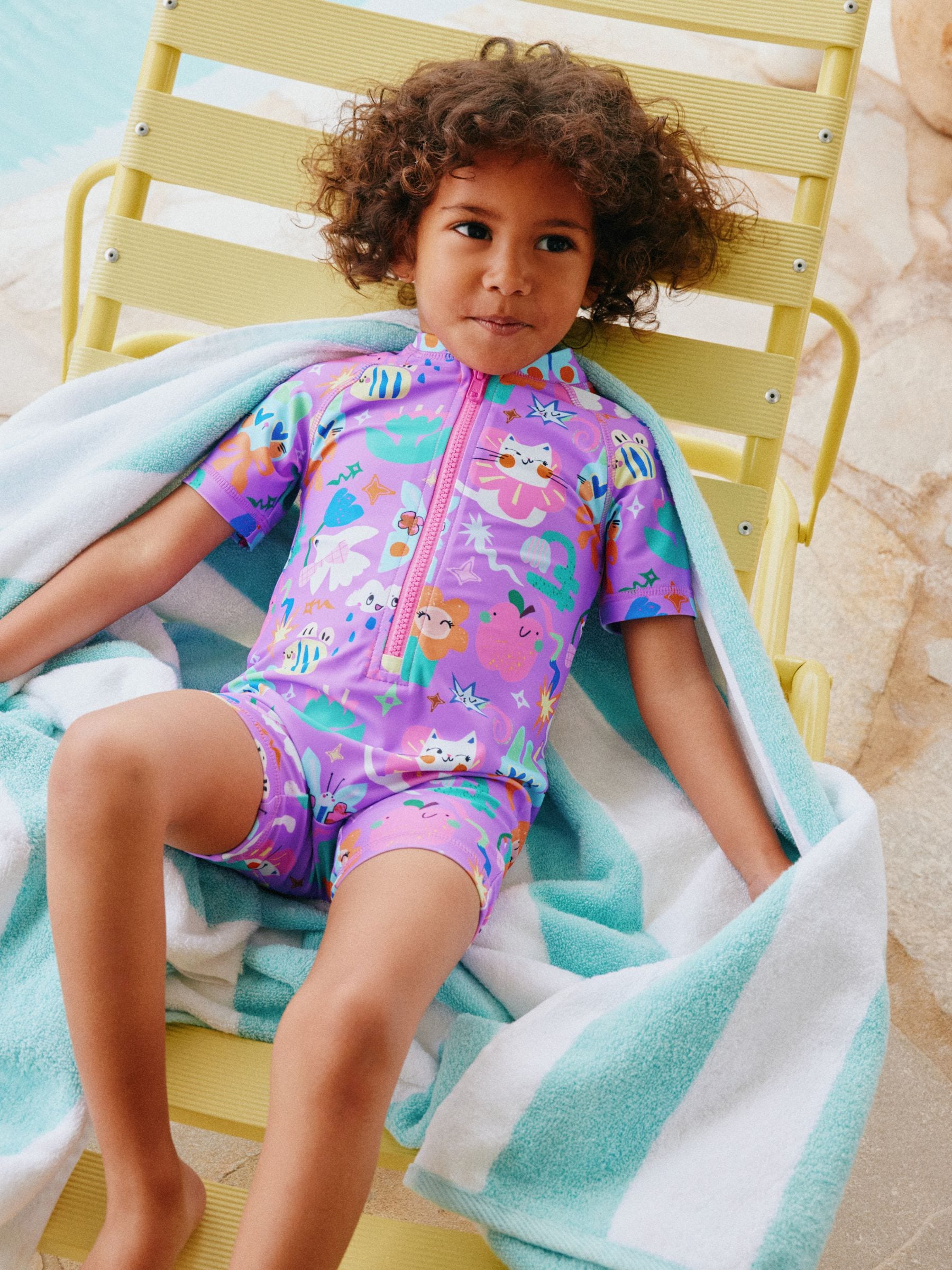 Buy Purple Character - Sunsafe Swimsuit (3mths-10yrs) from Next Japan