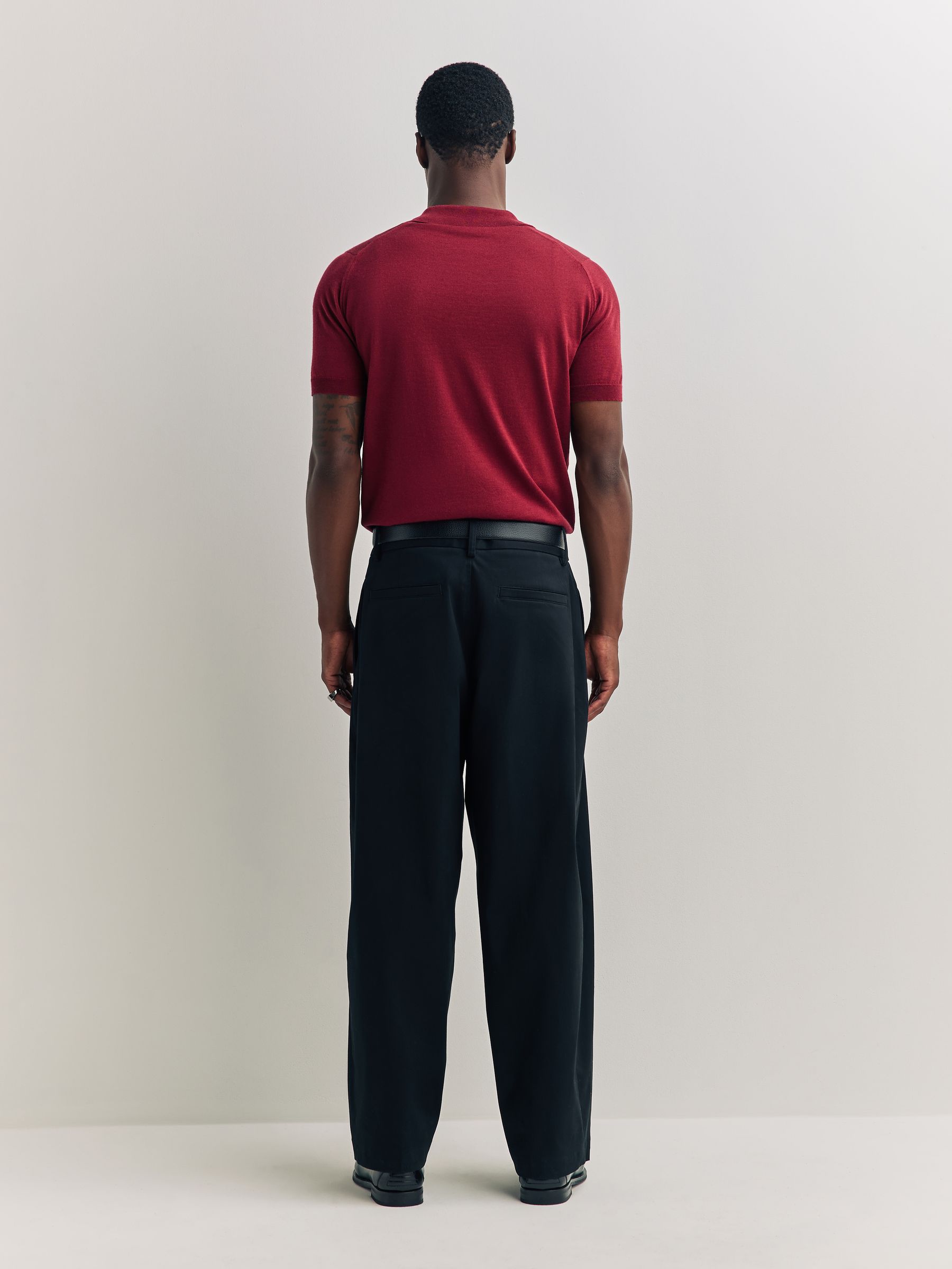Buy John Smedley Red Payton Short Sleeve Merino Wool Polo Shirt