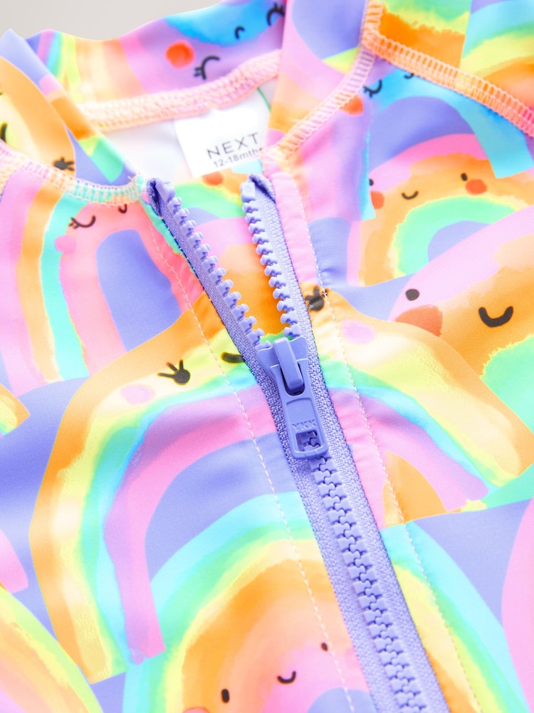 Purple Rainbow Long Leg Sunsafe Swimsuit (3mths-7yrs) - Image 8 of 8