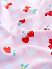 Pink Cherry Gingham Sunsafe Swimsuit (3mths-10yrs) - Image 3 of 4
